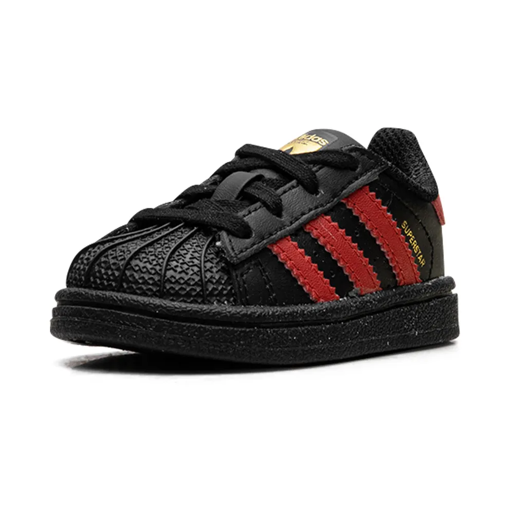 Adidas Superstar I TD “Black Scarlet Gold” (BW0750)