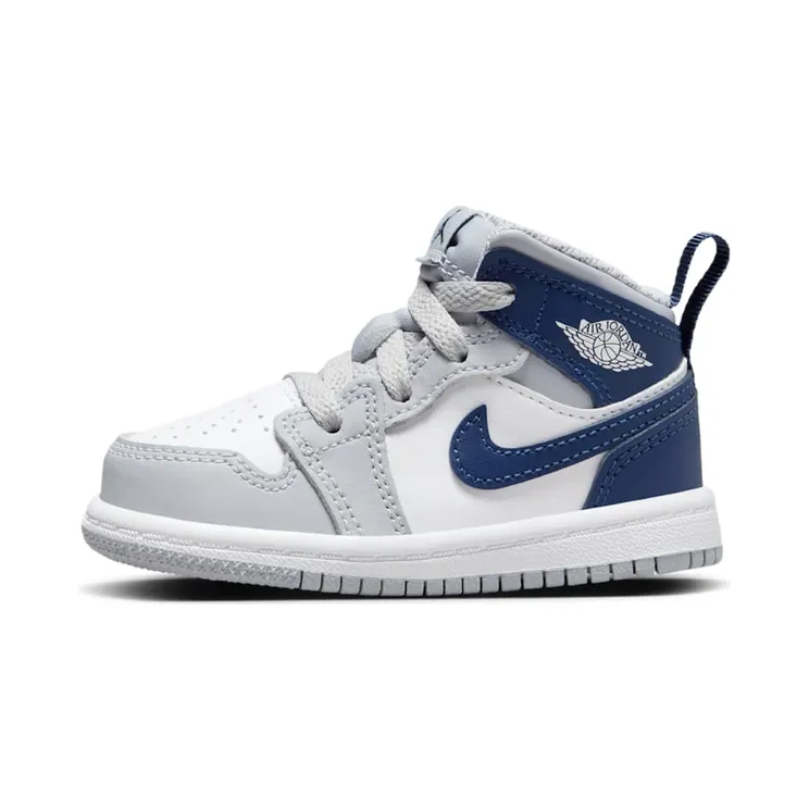Jordan 1 Mid TD “White / Wolf Grey / Midnight Navy” (DQ8425-104)