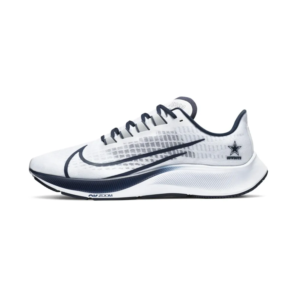 Nike Air Zoom Pegasus 37 Dallas Cowboys White/Pure Platinum-College Navy-Wolf Grey (CZ5444-100)