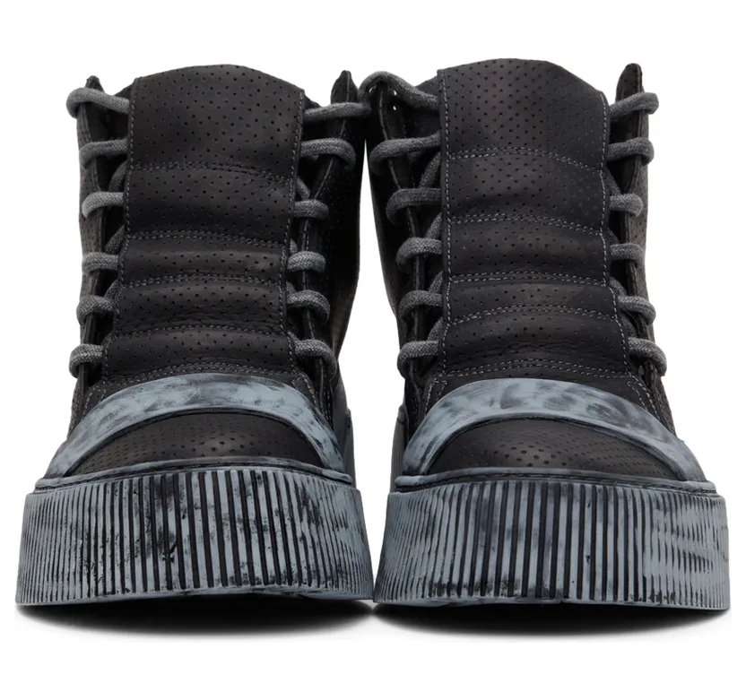 Boris Bidjan Saberi Black High Bamba 1.1 Sneakers (292-SS2200B1000000SM-0031) (2)
