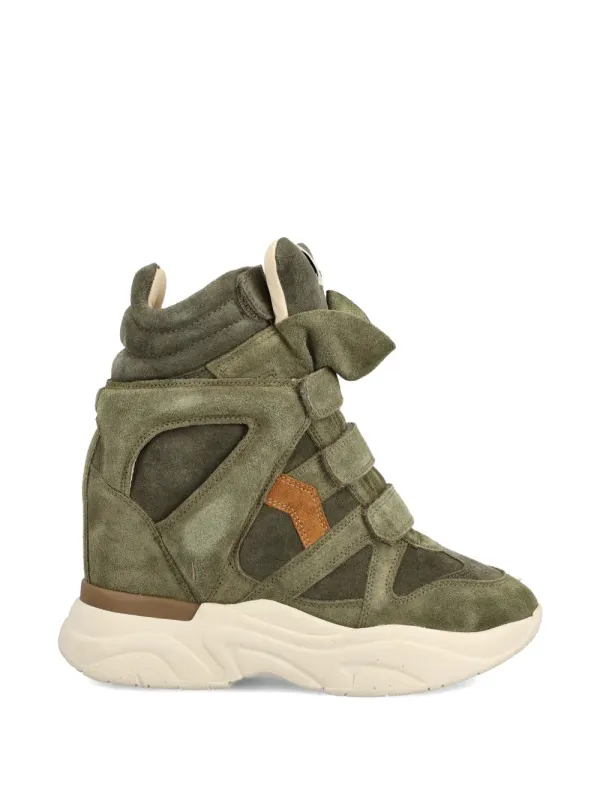 ISABEL MARANT Balskee high-top sneakers with sleehak – Beige (BK0009FAD2E07S)