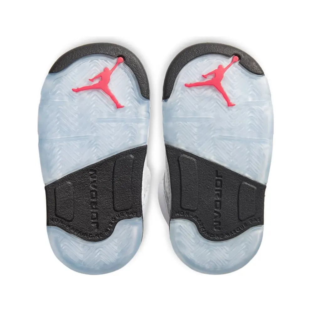Air Jordan V 5 Retro Fire Red Silver Tongue (TD) (2020) (440890-102)