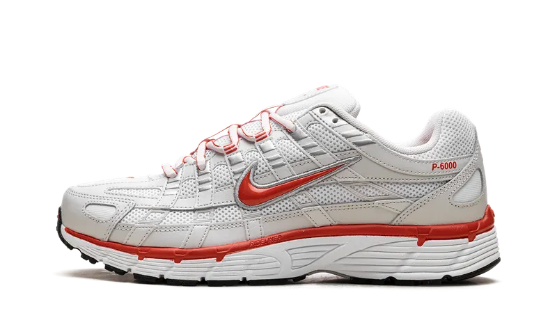 Nike P-6000 “White Platinum Tint Black Picante Red” (BV1021-107)