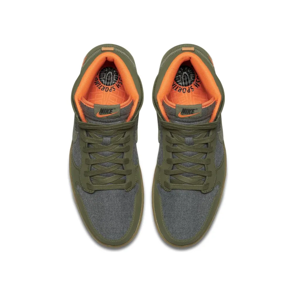 Nike Dunk CMFT Swoosh Social Club Olive Medium Olive/Gum Light Brown-Total Orange-Black (705433-200)