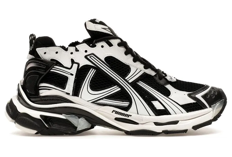 Balenciaga Runner Black White (772774W3RMU9010)