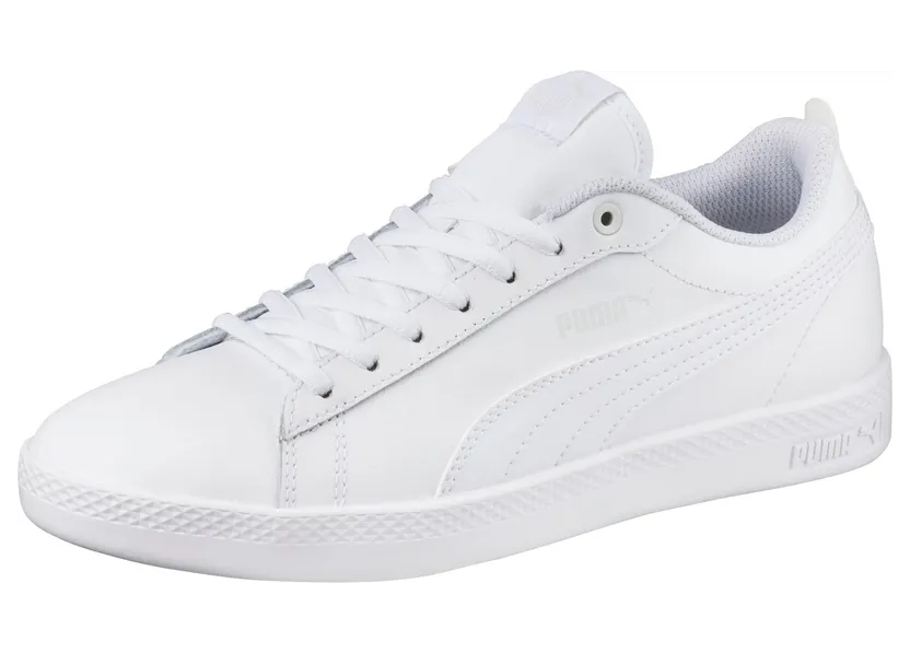 Puma Smash v2 Leder Damen Weiß (365208-04)