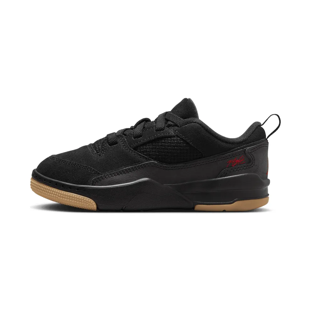 Jordan Flight Court Black Gum Medium Brown Varsity Red (HF3332-001)