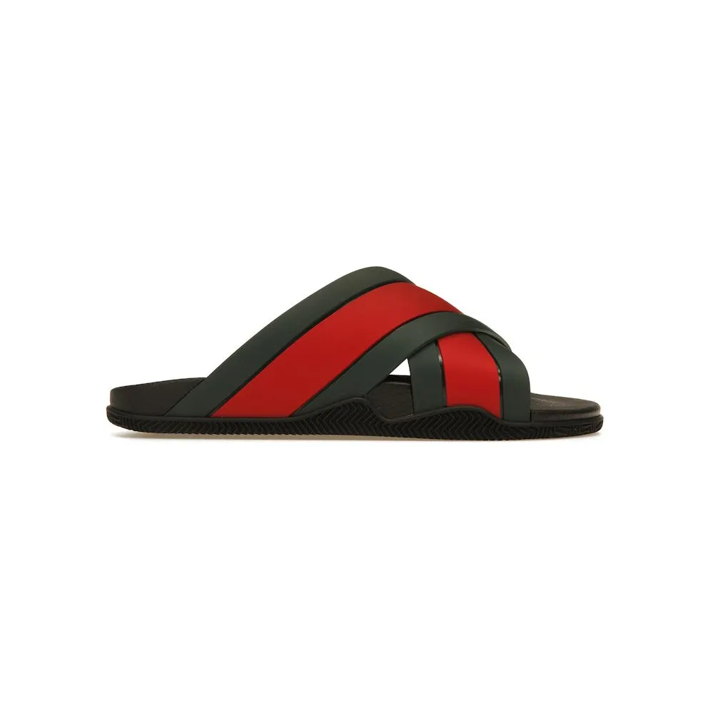 Gucci Web Slide Black Rubber (627820 J8700 8460)