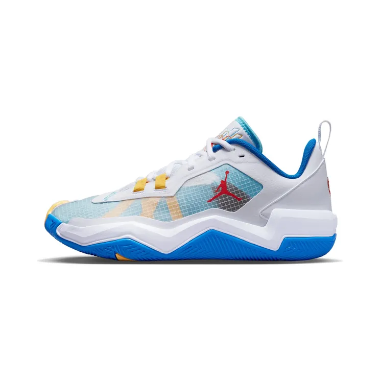 Jordan One Take 4 “White / Lagoon Pulse / Gold / Chile Red” (DO7193-164)