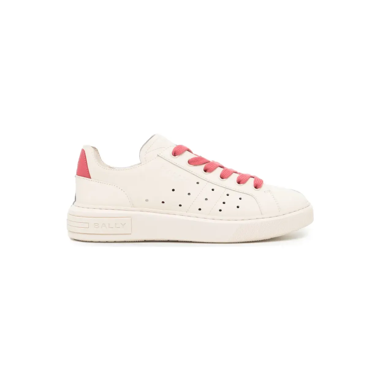 Bally Sneakers met geperforeerd detail en logo-reliëf – Beige (WK00DHVT005)
