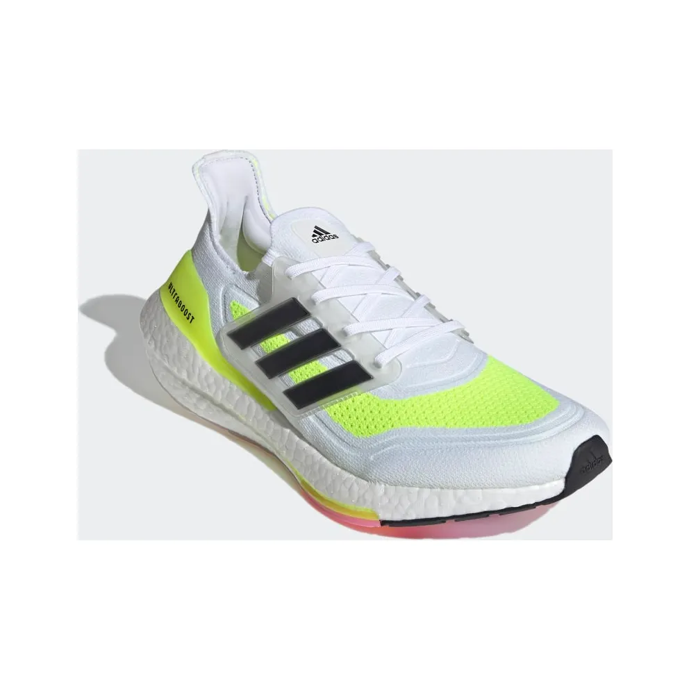 Adidas UltraBoost 21 ‘White Solar Yellow’ Cloud White/Core Black/Solar Yellow (FY0377)