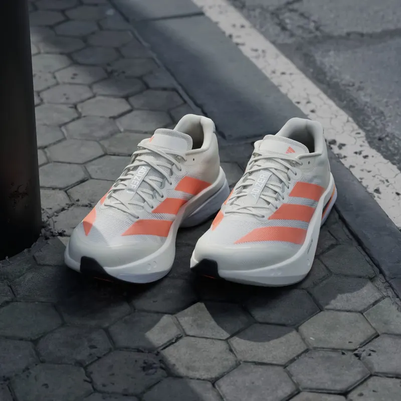 Adidas Adizero Boston 13 Off White / Lucid Orange / Grey (JP9252)