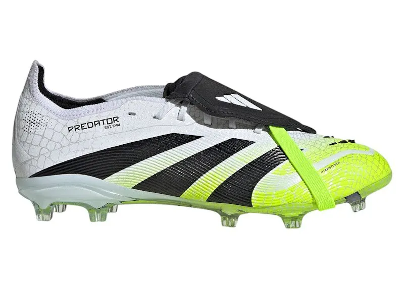 adidas Predator Elite Fold-Over Tongue FG Cloud White Core Black Lucid Lemon (JP9915)