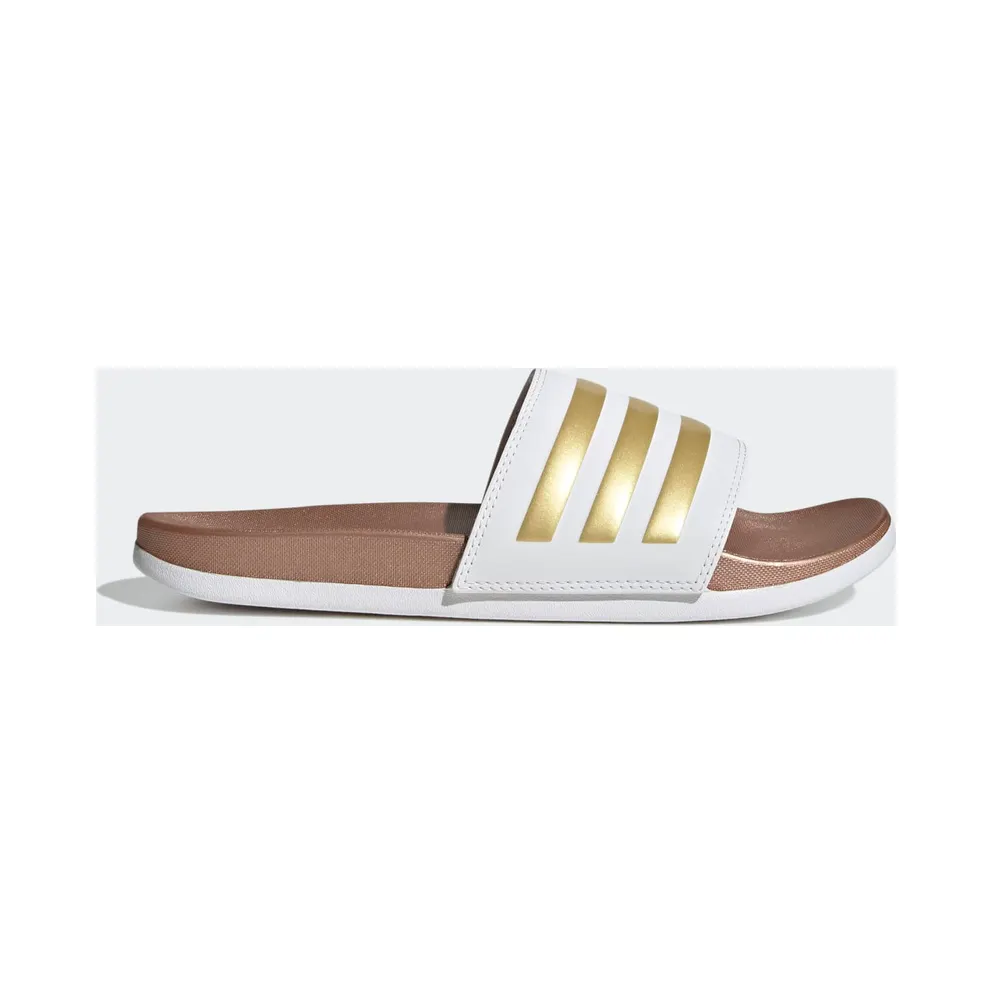Adidas adilette Comfort Badslippers Cloud White / Cloud White / Matte Gold (H03618)