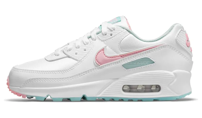 Nike Air Max 90 Essential “White / Barely Green / Light Dew / Arctic Punch” (DJ1493-100)