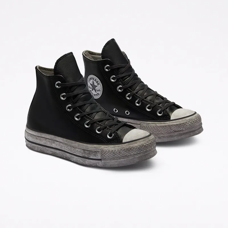 Converse Chuck Taylor All Star Leather Smoke Platform High Top (562908C)