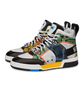 Moschino Asymmetrische Hohe Sneaker Streetball (POLMB15604G1FG9599A)
