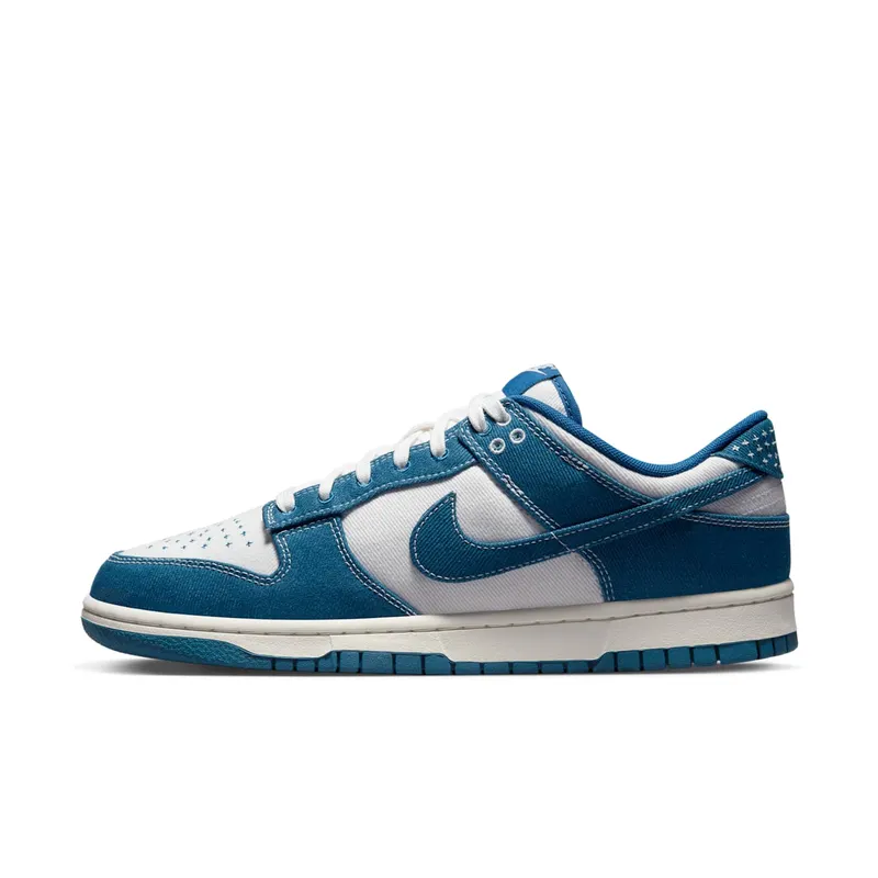 Nike Dunk Low “Sashiko – Industrial Blue”: clean, maar met detail