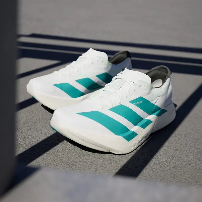 Adidas Adizero Adios Pro 4 Cloud White / Pure Teal / Carbon (JR1267)