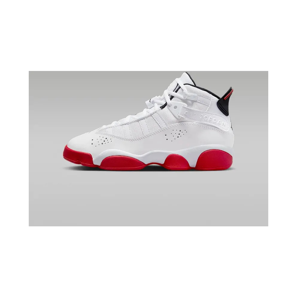 Jordan 6 Rings GS “White University Red” (323419-160)