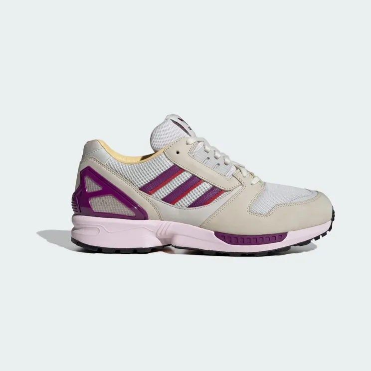 adidas ZX8000 Shoes Crystal White / Glory Purple / Orange Tint (IF7241)