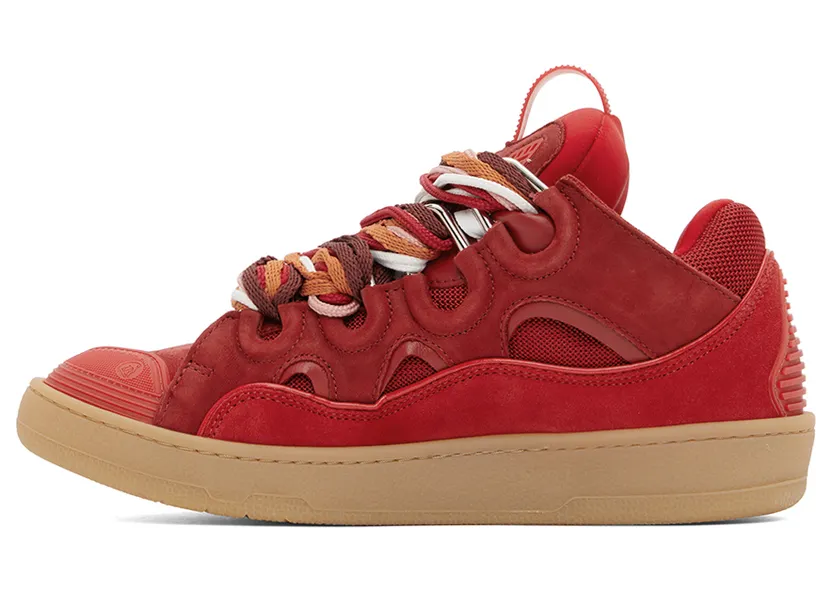 Lanvin Red Curb Sneakers (FM-SKRK11-DRAL-H22) (3)