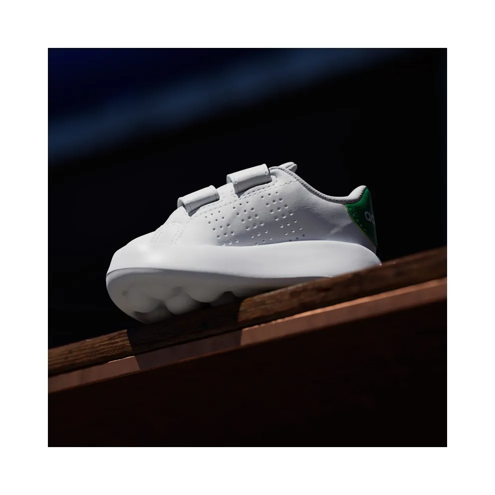 adidas Advantage Kids Cloud White / Cloud White / Green (ID5286)