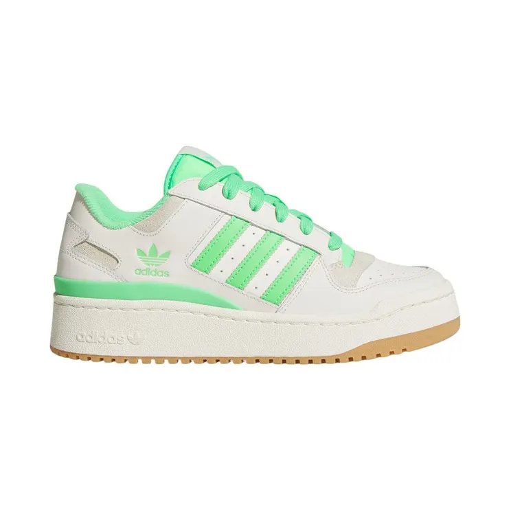 adidas Forum Bold Stripes Cloud White Green Off White (JR0485)