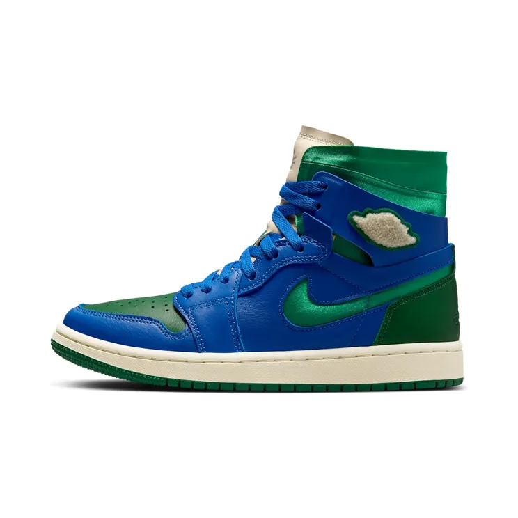 Jordan 1 High Zoom CMFT Aleali May (W) – “Royal / Green / Sail” (DJ1199-400)