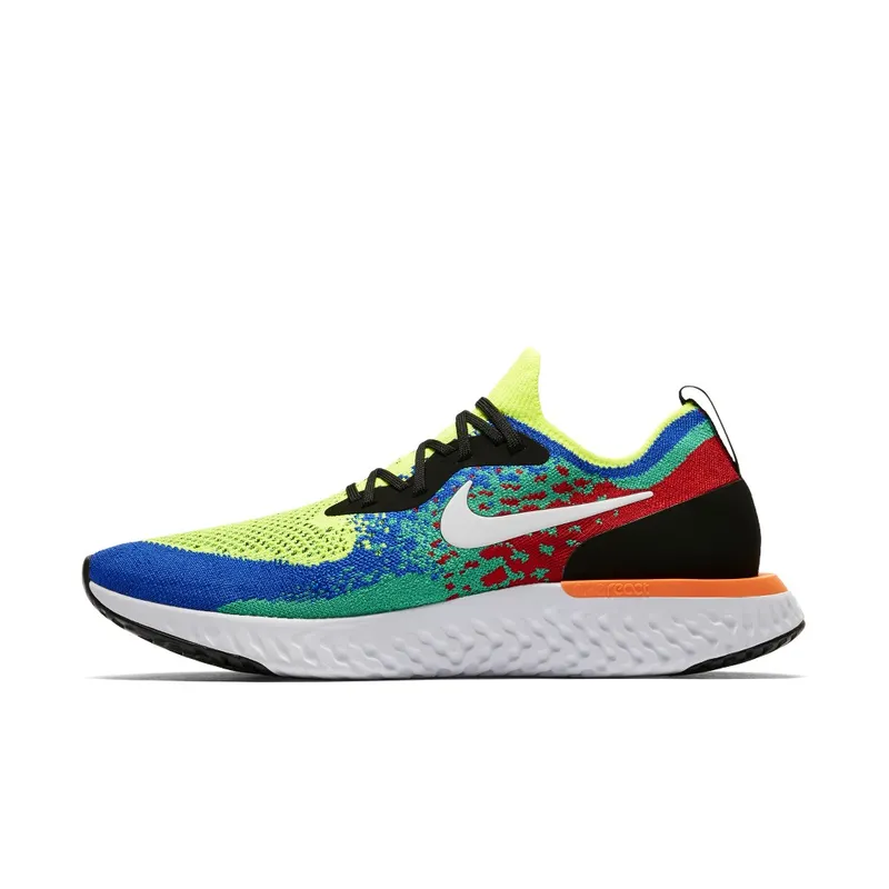 Nike Epic React Flyknit Belgium Volt/White-Racer Blue-Clear Emerald (AT0054-700)