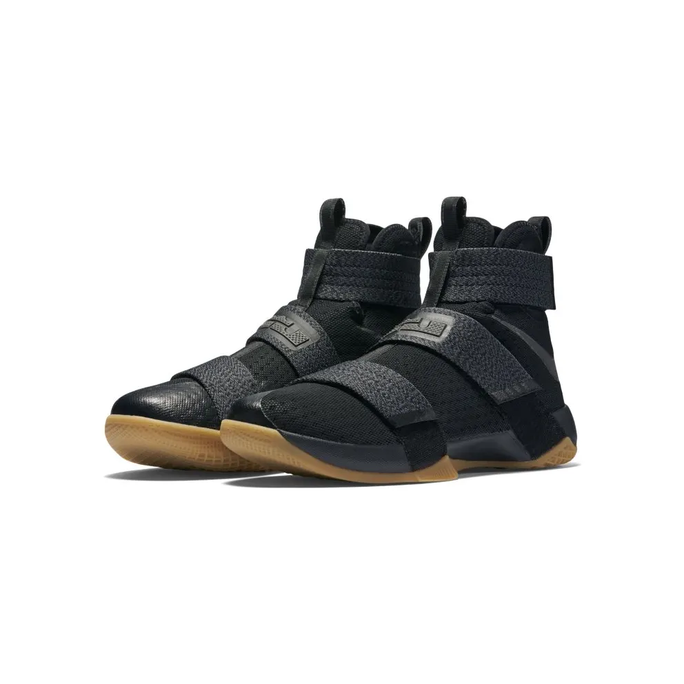 Nike LeBron Zoom Soldier 10 Black Gum Black/Multi Color/Dark Grey (844378-009)