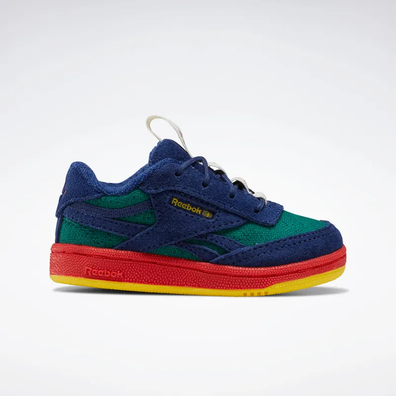 Reebok De Animals Observatory Club C Revenge Shoes Night Navy / Flannel Green / Fireball Red