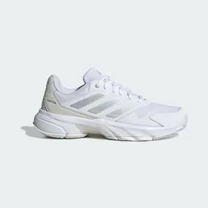 Adidas CourtJam Control 3 Tennisschoenen Cloud White / Silver Metallic / Grey One (ID2457)