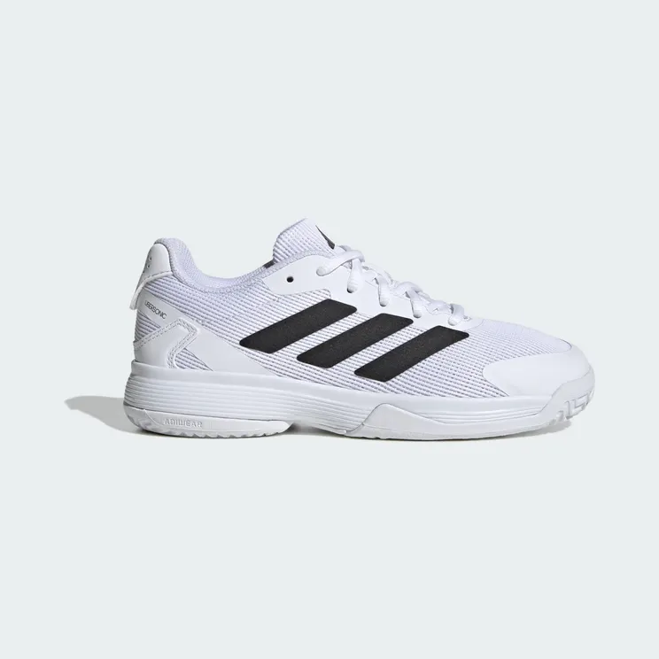 adidas Ubersonic Tennis Shoes Kids “Cloud White / Core Black / Cloud White” (KK3850)