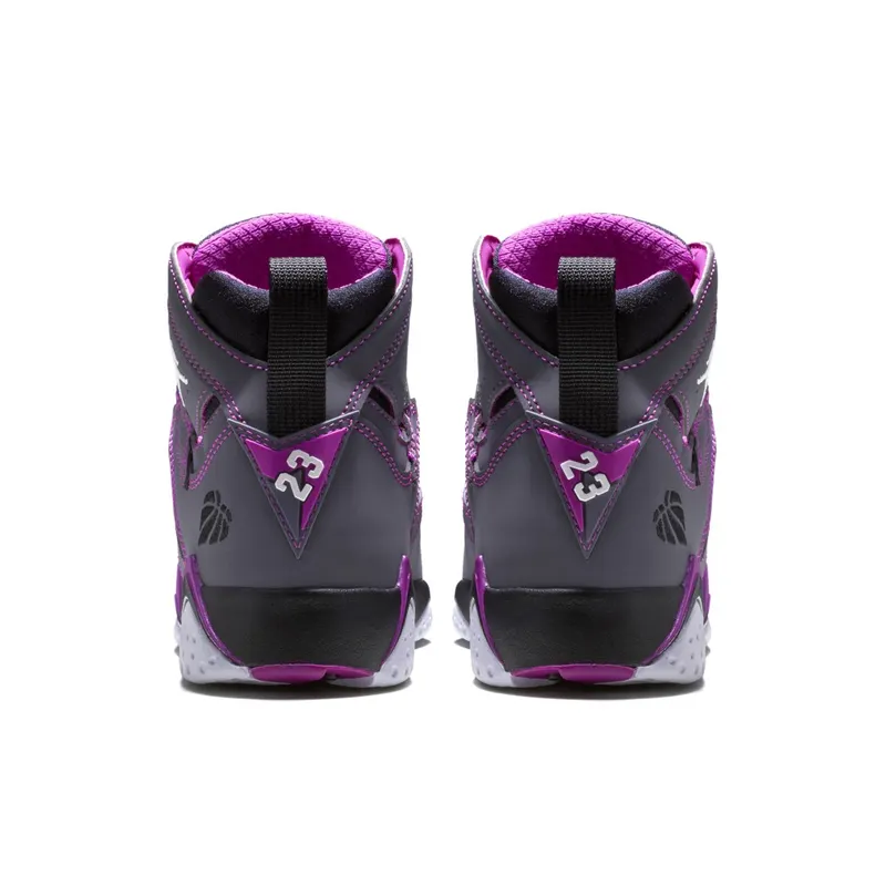 Jordan 7 Retro Valentine’s Day 2015 (GS) Dark Grey/White-Black-Fuchsia Flash (705417-016)