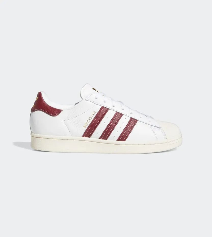 adidas Superstar Cloud White / Collegiate Burgundy / Gold Foil (GZ1603)