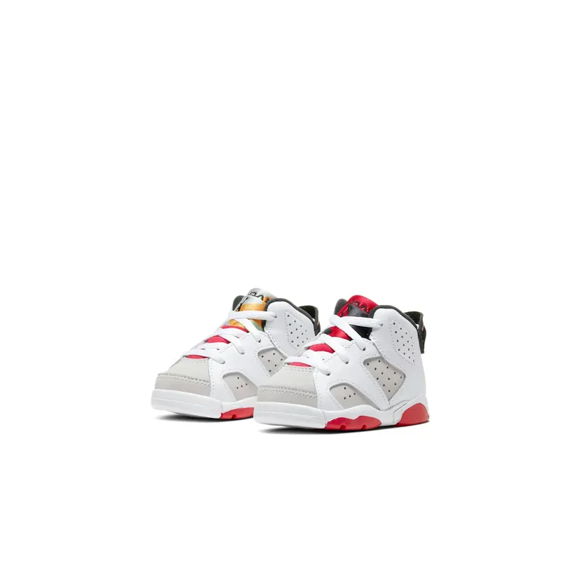 Jordan 6 Retro Hare (TD) Neutral Grey/White-True Red-Black (384667-062)