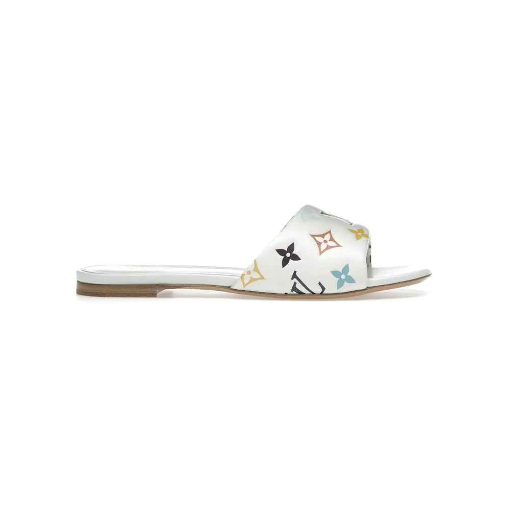 Louis Vuitton 6AM Flat Mules Takashi Murakami White (1AGVW7)