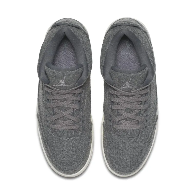 Jordan 3 Retro Wool Dark Grey/Dark Grey-Sail (854263-004)