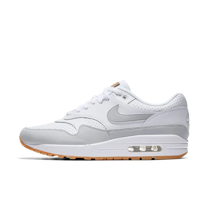 Nike Air Max 1 White Platinum Gum White/Gum Yellow-Metallic Silver-Pure Platinum (AH8145-103)
