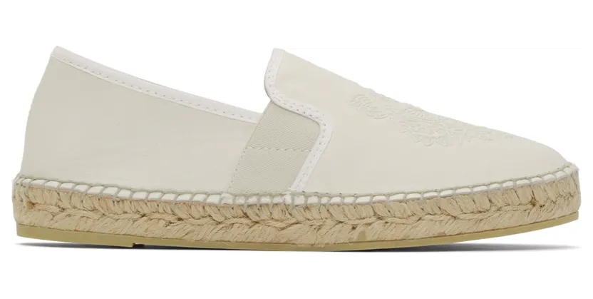 Kenzo Tiger Espadrille “Off-White” (FA62ES188L73)