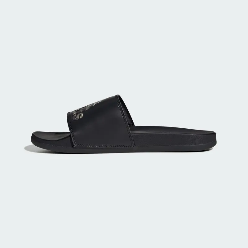 adidas Adilette Comfort Slides Core Black Silver Pebble (JP7083)