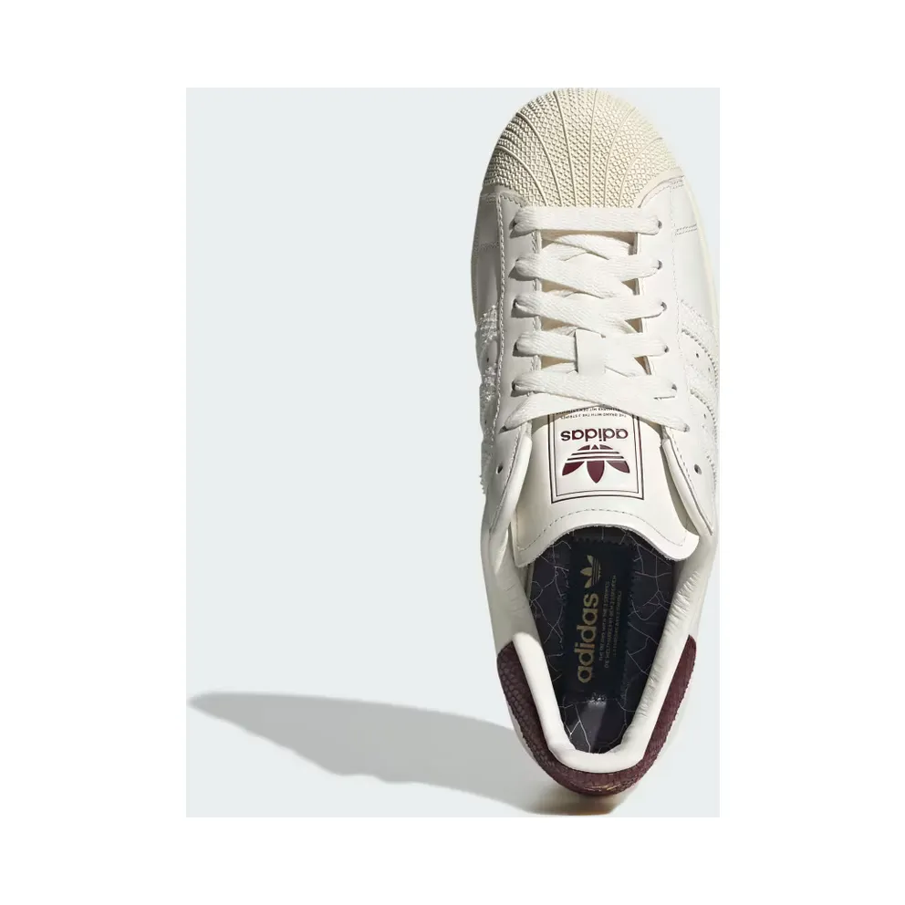 adidas Superstar II “Core White / Maroon / Cream White” (LB5475)