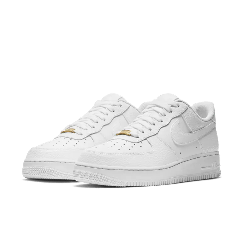 Nike Air Force 1 Low Triple White Tumbled Leather (CZ0326-101)