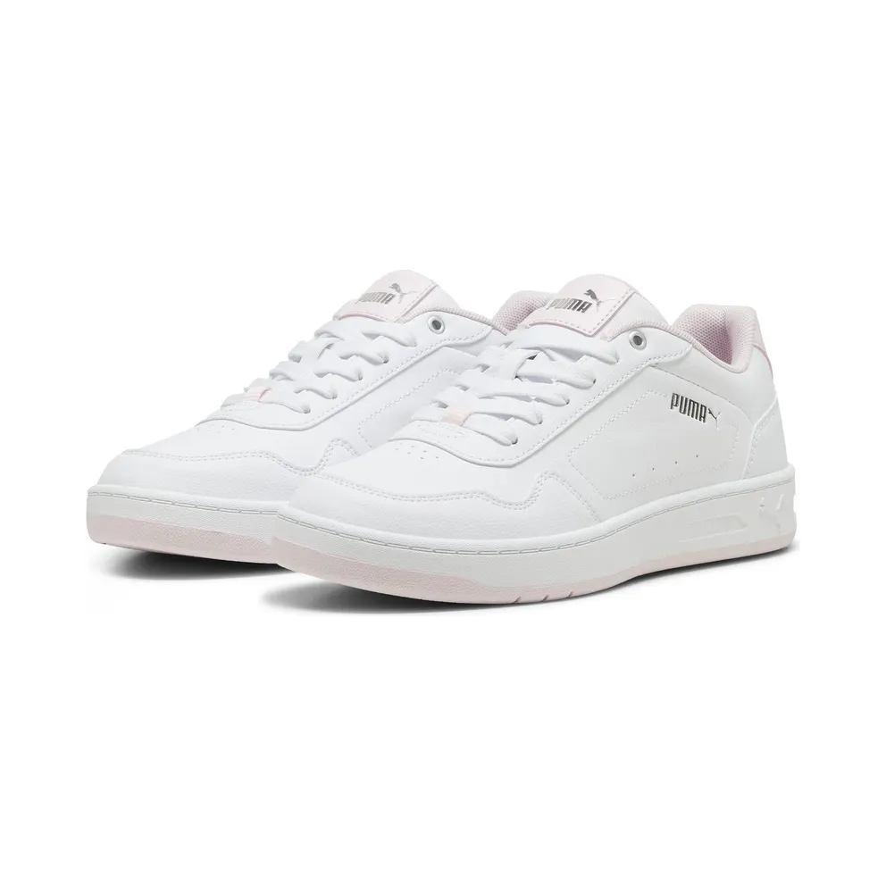 Puma Court Classy “Puma White / Whisp Of Pink / Puma Silver” (395021_04)