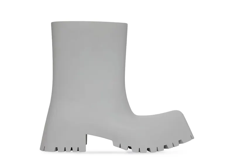 Balenciaga Trooper Rubber Boot Grey (W) (679326W0FO81030)
