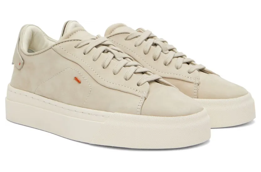 Santoni Grey Nubuck Suede Sneakers (WBGT60966PNNCSBNI45) (4)