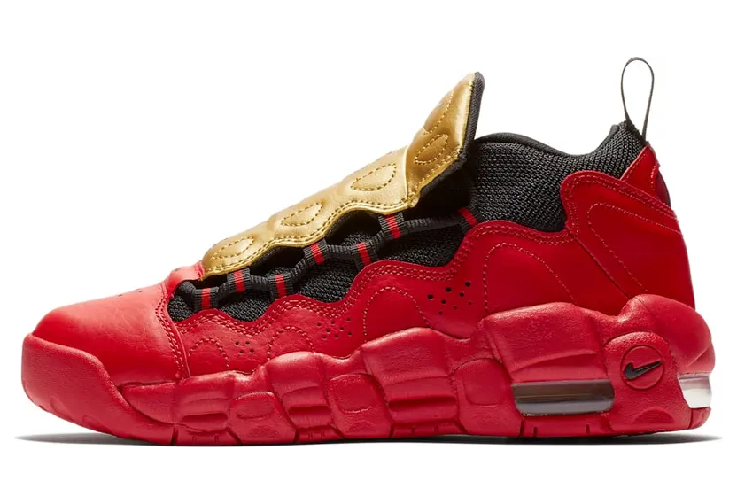 Nike Air More Money’University Red’ GS University Red/Black-Metallic Gold (AH5215-600)