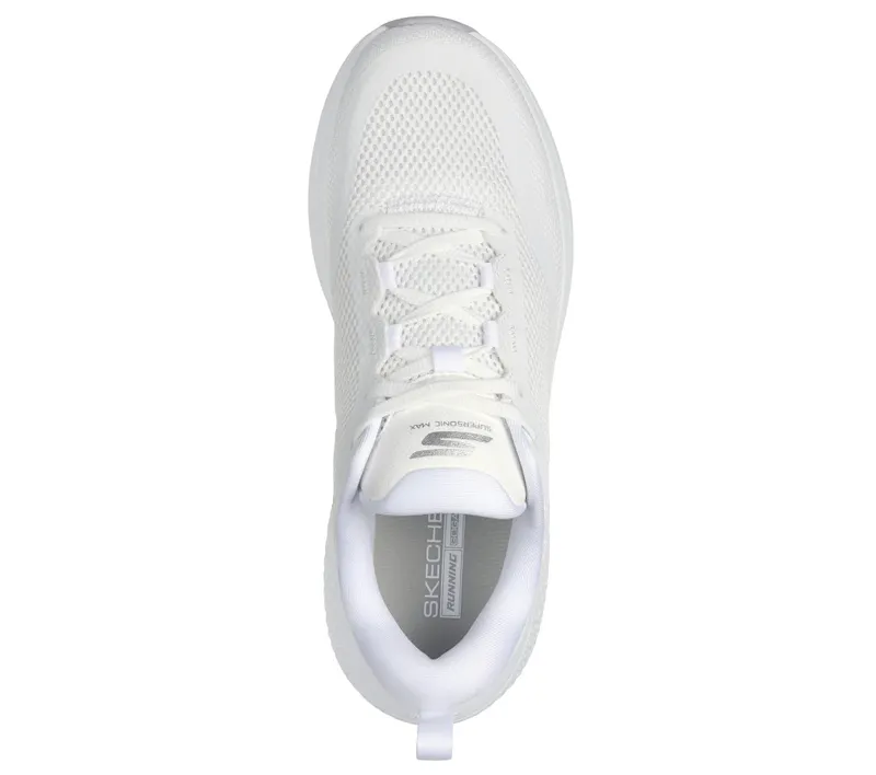 Skechers GO RUN Supersonic Max – White / Silver – “White” (172086 WSL)