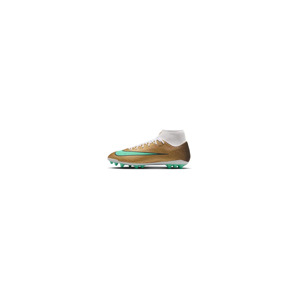 Nike Mercurial Superfly 11 Academy ‘Kylian Mbappé’ Multi-Ground High-Top “Metallic Gold/Green Glow” (IR0785-701)